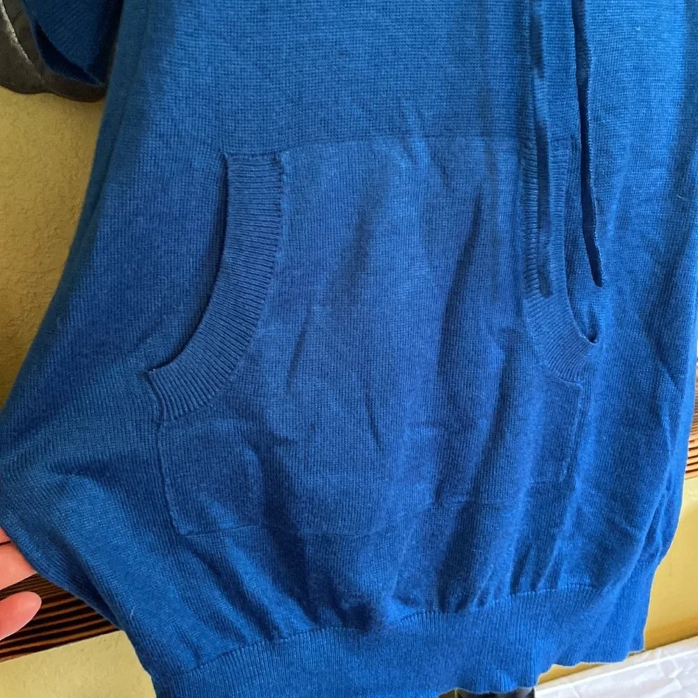 Smart Set Blue Cowl Neck Sweater Dress - Picture 2 of 9